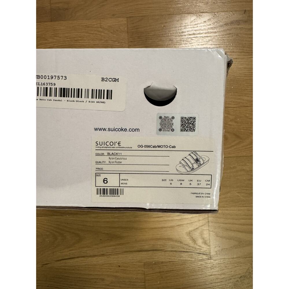 Suicoke Moto Cab Sandal in Black Size US M6/W8 NWT - Picture 6 of 6
